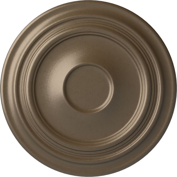 Ekena Millwork Traditional Ceiling Medallion (Fits Canopies up to 5 1/2"), 24 3/8"OD x 1 1/2"P, Warm Silver CM24TRWSS - main